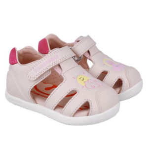 Sandale copii fete calapod lat din piele Biomecanics, Roz – 252166-C779
