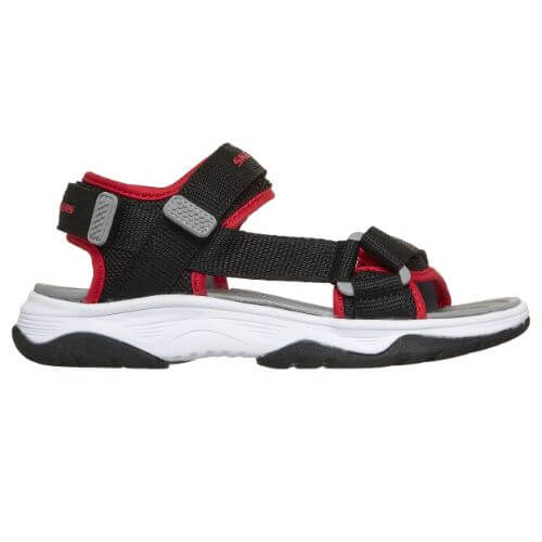 Sandale copii baieti din material textil Skechers, Negru – 407013-BKRD