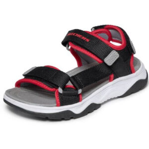 Sandale copii baieti din material textil Skechers, Negru – 407013-BKRD