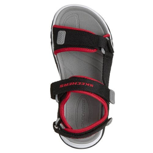Sandale copii baieti din material textil Skechers, Negru – 407013-BKRD