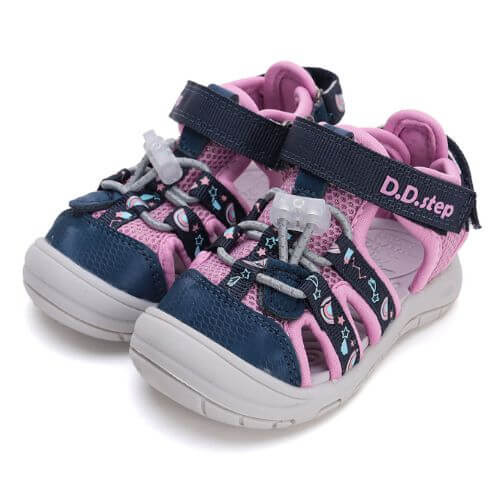 Sandale copii fete din canvas DD Step, Mov – G065-51748D