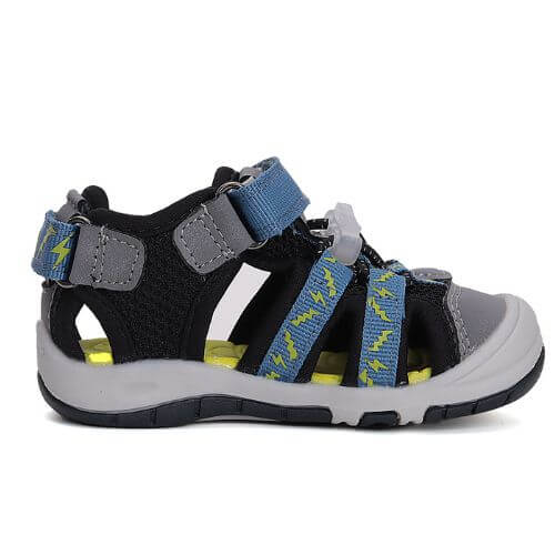 Sandale copii baieti din canvas DD Step, Negru – G065-51748B