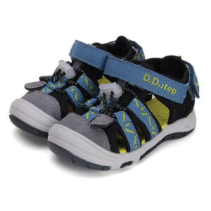 Sandale copii baieti din canvas DD Step, Negru – G065-51748B