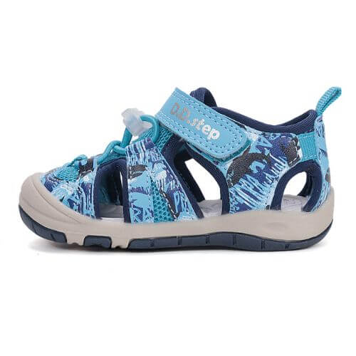 Sandale copii baieti din canvas DD Step, Albastru – G065-61146