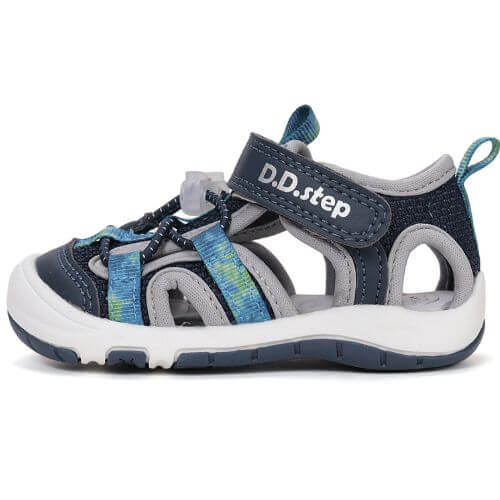 Sandale copii baieti din canvas DD Step, Albastru – G065-61599A Sandale copii baieti din canvas DD Step, Albastru – G065-61599A