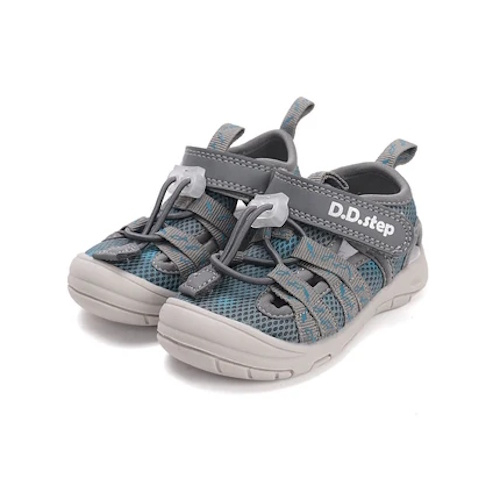 Sandale copii baieti din canvas DD Step Gri-Albastru – G065-61161B