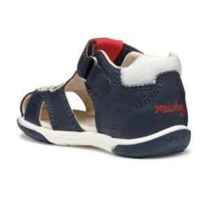 Sandale copii baieti din piele naturala Geox Mickey Mouse, Albastru – B556ED_08554_C0735