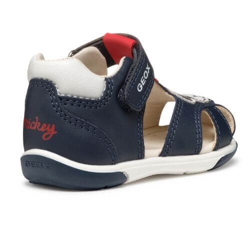 Sandale copii baieti din piele naturala Geox Mickey Mouse, Albastru – B556ED_08554_C0735