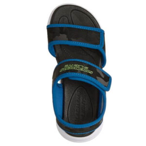 Sandale copii baieti cu LED Skechers, Albastru – 407010-BKBL