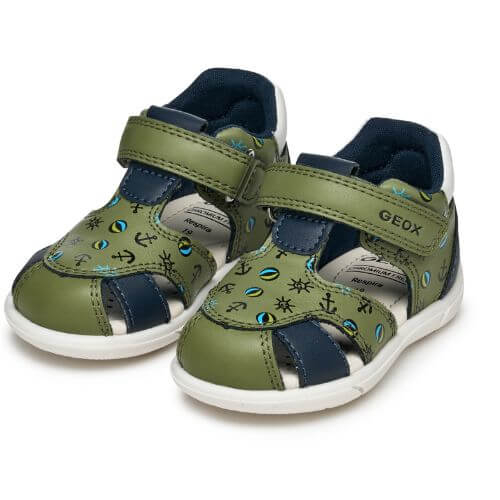 Sandale copii baieti din material sintetic Geox, Verde – B556EC_05404_CE3F4