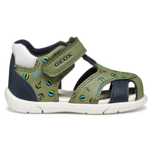 Sandale copii baieti din material sintetic Geox, Verde – B556EC_05404_CE3F4