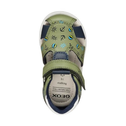 Sandale copii baieti din material sintetic Geox, Verde – B556EC_05404_CE3F4