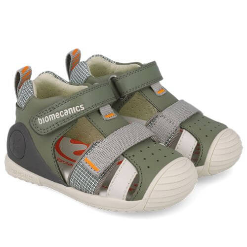 Sandale copii baieti din piele Biomecanics, Verde – 252117-B830 Sandale copii baieti din piele Biomecanics, Verde – 252117-B830