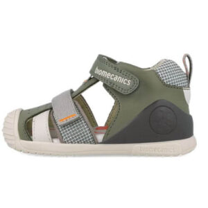 Sandale copii baieti din piele Biomecanics, Verde – 252117-B830