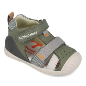 Sandale copii baieti din piele Biomecanics, Verde – 252117-B830