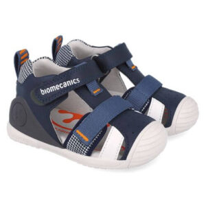 Sandale copii baieti din piele Biomecanics, Albastru – 252117-A183