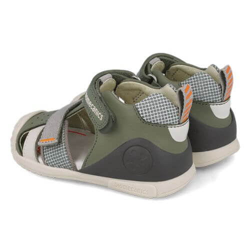 Sandale copii baieti din piele Biomecanics, Verde – 252117-B830