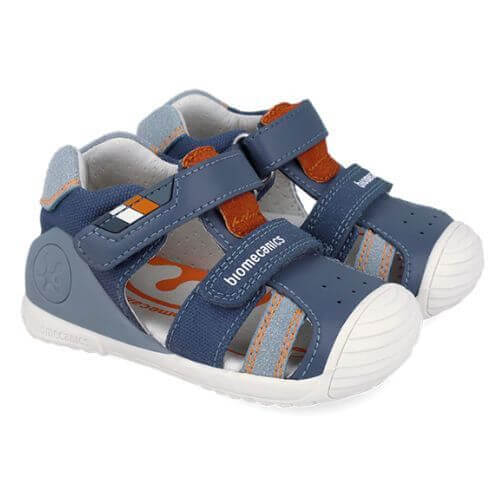 Sandale copii baieti din piele Biomecanics, Albastru – 262123-A556 Sandale copii baieti din piele Biomecanics, Albastru – 262123-A556