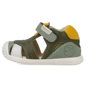 Sandale copii baieti din piele Biomecanics, Verde – 252126-B788
