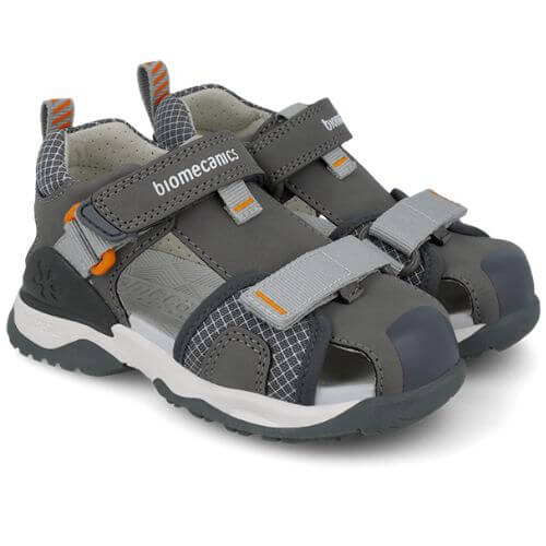 Sandale copii baieti din textil Biomecanics, Gri – 252220-B213