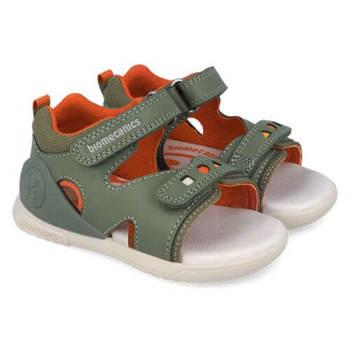 Sandale copii baieti din piele Biomecanics, Verde – 262147-B830 Sandale copii baieti din piele Biomecanics, Verde – 262147-B830