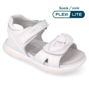 Sandale copii fete din piele Biomecanics, Alb – 262208-C050