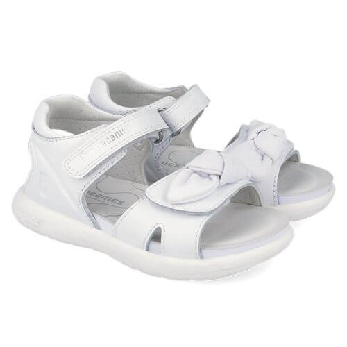 Sandale copii fete din piele Biomecanics, Alb – 262208-C050