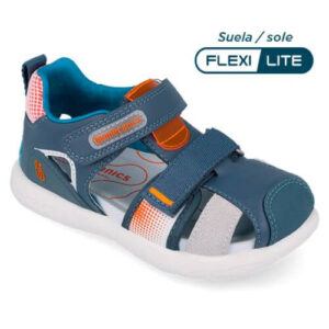 Sandale copii baieti din piele Biomecanics, Albastru – 262231-A556