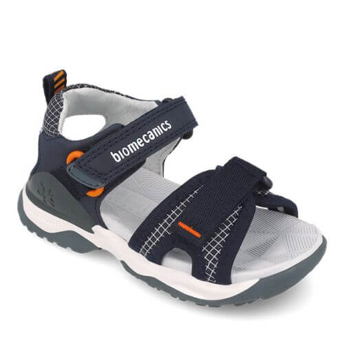 Sandale copii baieti din textil Biomecanics, Albastru – 252222-A089