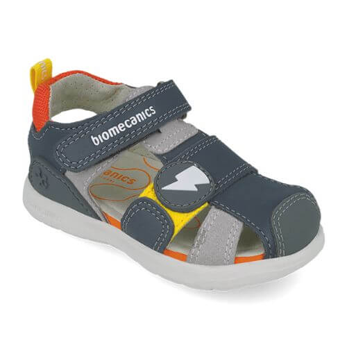 Sandale copii baieti din piele Biomecanics, Verde – 252216-B213