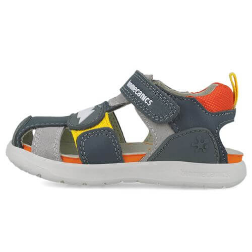 Sandale copii baieti din piele Biomecanics, Verde – 252216-B213