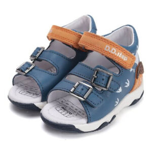 Sandale copii baieti din piele DD Step, Albastru – G064-61590A