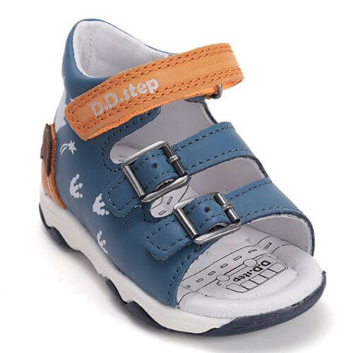 Sandale copii baieti din piele DD Step, Albastru – G064-61590A Sandale copii baieti din piele DD Step, Albastru – G064-61590A