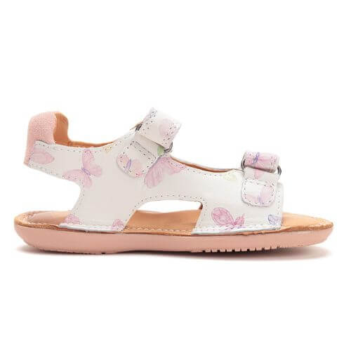 Sandale copii fete din piele DD Step, Alb – G080-51614C