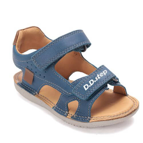 Sandale copii baieti din piele DD Step, Albastru – G080-61312B