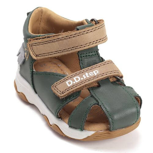 Sandale copii baieti din piele DD Step, Verde – G064-61909A