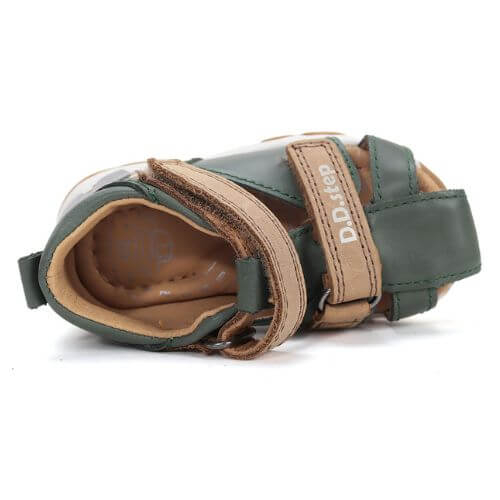 Sandale copii baieti din piele DD Step, Verde – G064-61909A