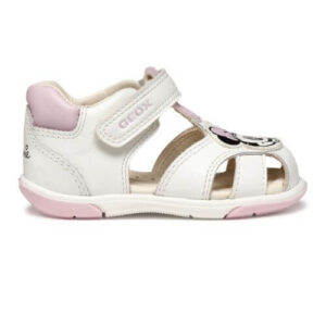 Sandale copii feten piele naturala Geox Minnie Mouse, Alb – B556FE_08554_C0406