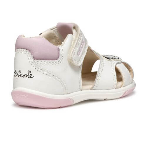 Sandale copii feten piele naturala Geox Minnie Mouse, Alb – B556FE_08554_C0406