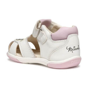 Sandale copii feten piele naturala Geox Minnie Mouse, Alb – B556FE_08554_C0406