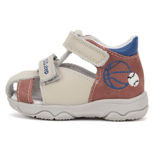 Sandale copii baieti din piele DD Step, Crem – G064-51611A Sandale copii baieti din piele DD Step, Crem – G064-51611A