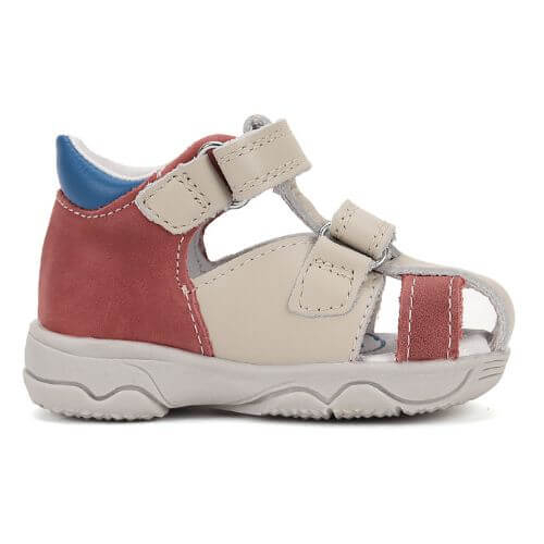Sandale copii baieti din piele DD Step, Crem – G064-51611A
