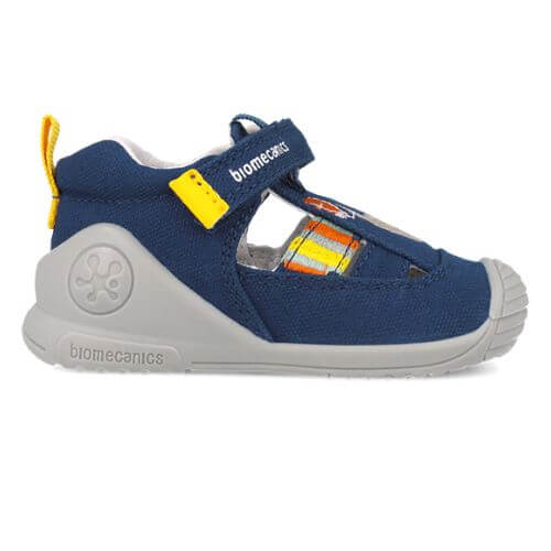 Sandale copii baieti din textil Biomecanics, Albastru – 252178-A089