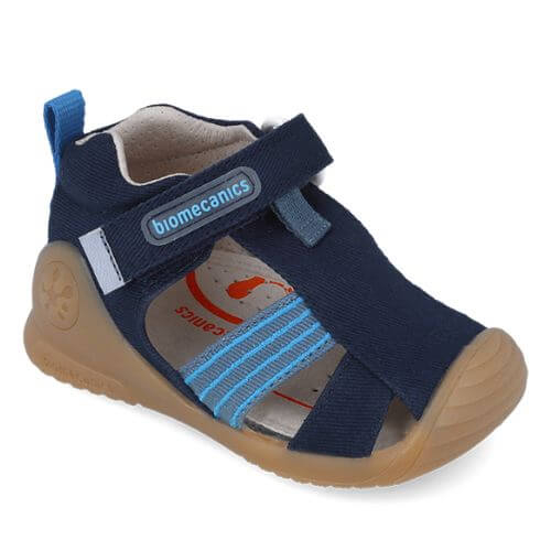Sandale copii baieti din textil Biomecanics, Albastru – 252175-A089