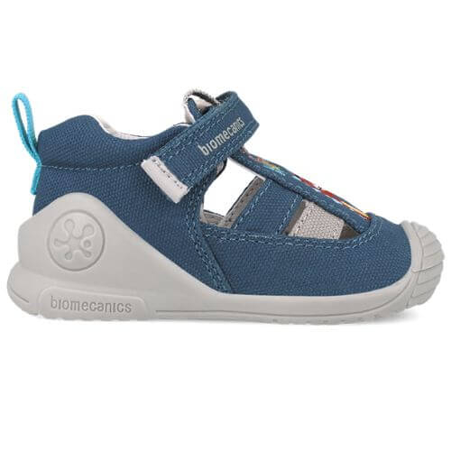 Sandale copii baieti din textil Biomecanics, Albastru – 252177-A556