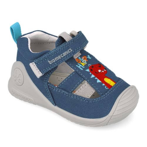 Sandale copii baieti din textil Biomecanics, Albastru – 252177-A556