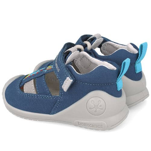 Sandale copii baieti din textil Biomecanics, Albastru – 252177-A556