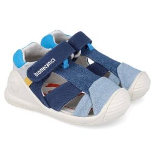 Sandale copii baieti din textil Biomecanics, Albastru – 262186-A008