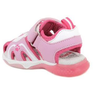 Sandale copii fete din textil cu LED Primigi, Roz – 1457100