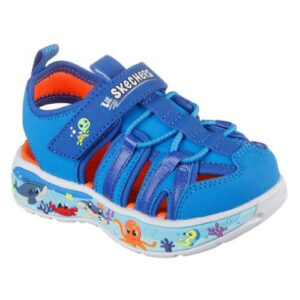 Sandale copii baieti din textil Skechers, Albastru – 407041-LTBL
